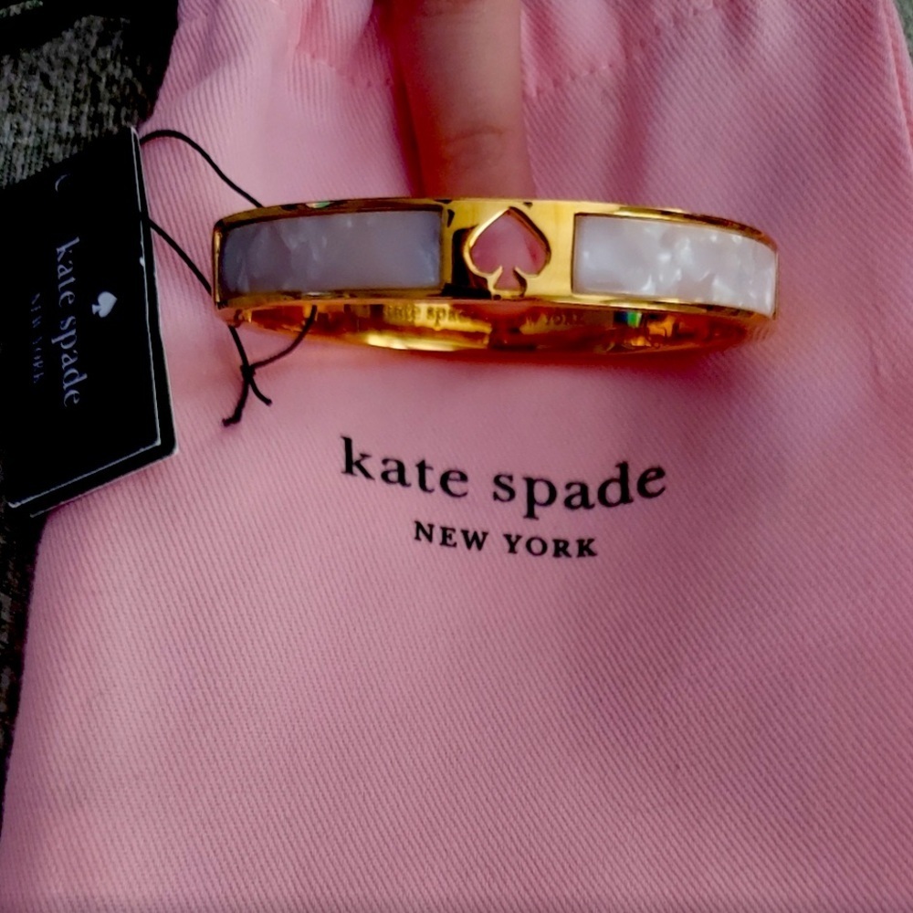 Hole Punch Kate Spade 10mm Hinge Bangle & Dust Bag NWT​​